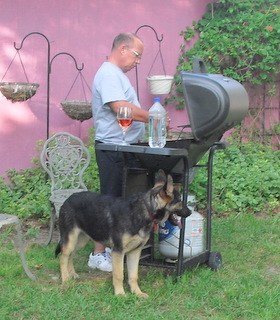 Grilling with Barron